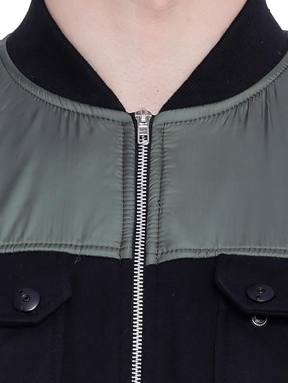 green cotton casual jacket - 12268741 - Zoom Image - 4