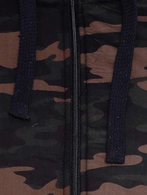 beige camouflage printed casual jacket - 12268753 - Standard Image - 4