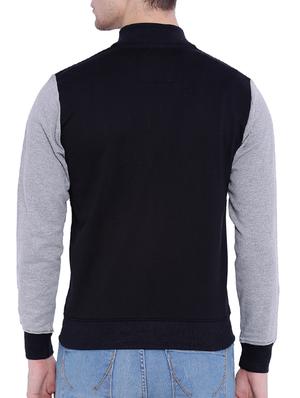 black cotton casual jacket - 12268754 - Standard Image - 3