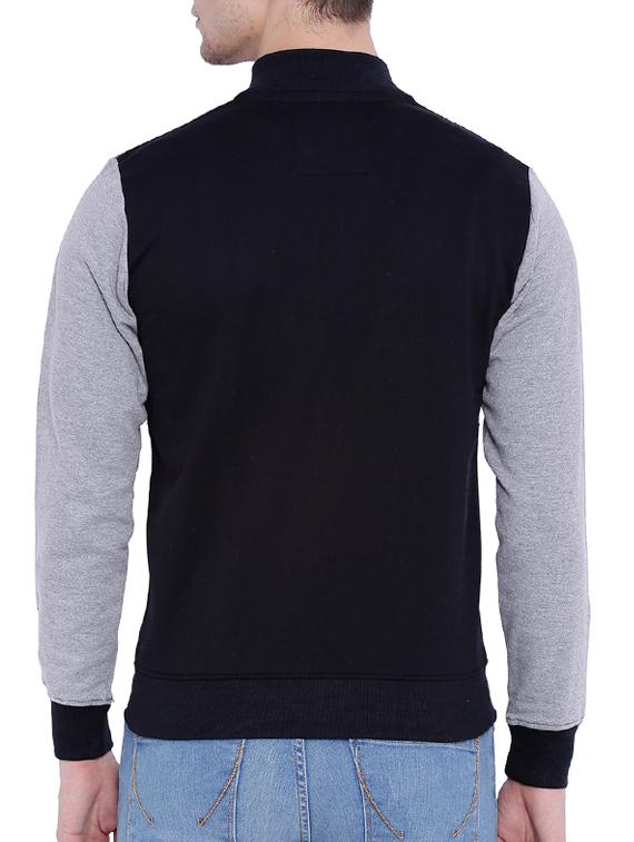 black cotton casual jacket - 12268754 - Zoom Image - 3