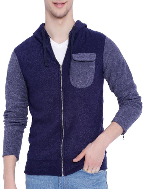 navy blue cotton sweatshirt - 12268756 - Very Small Image - 1