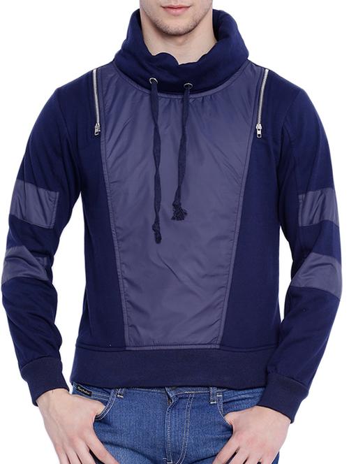 navy blue cotton sweatshirt - 12268765 - Standard Image - 1
