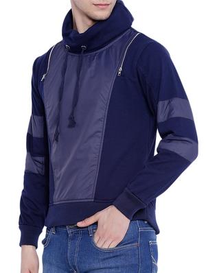 navy blue cotton sweatshirt - 12268765 - Standard Image - 2