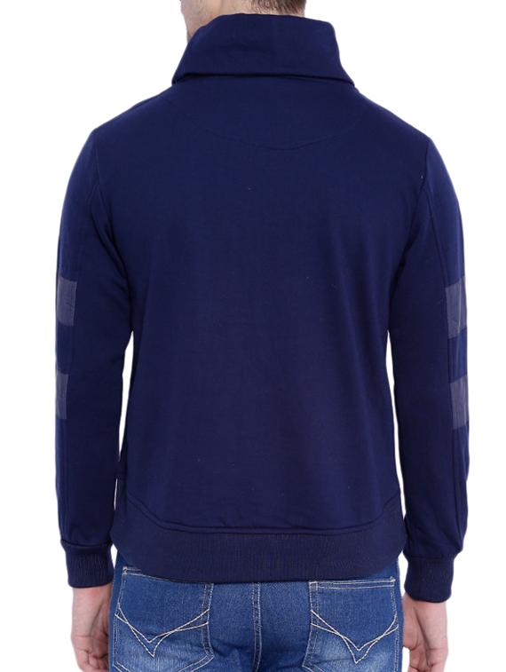 navy blue cotton sweatshirt - 12268765 - Zoom Image - 3