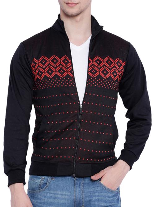 black cotton printed sweatshirt - 12268768 - Very Small Image - 1