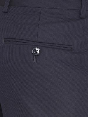 black polyester flat front trousers formal trouser - 12269072 - Standard Image - 4