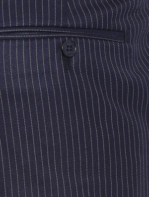 navy blue polyester flat front trousers formal - 12269075 - Standard Image - 4