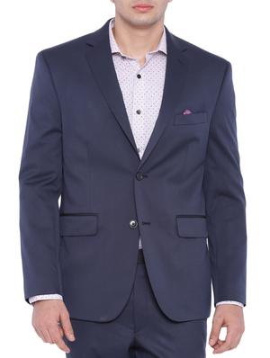 navy blue polyester formal blazer - 12269111 - Standard Image - 2