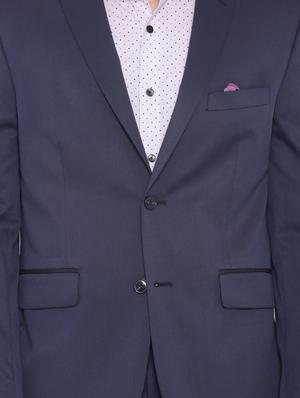 navy blue polyester formal blazer - 12269111 - Standard Image - 5