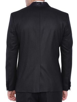 black polyester formal blazer - 12269122 - Standard Image - 4