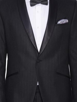 black polyester formal blazer - 12269122 - Standard Image - 5