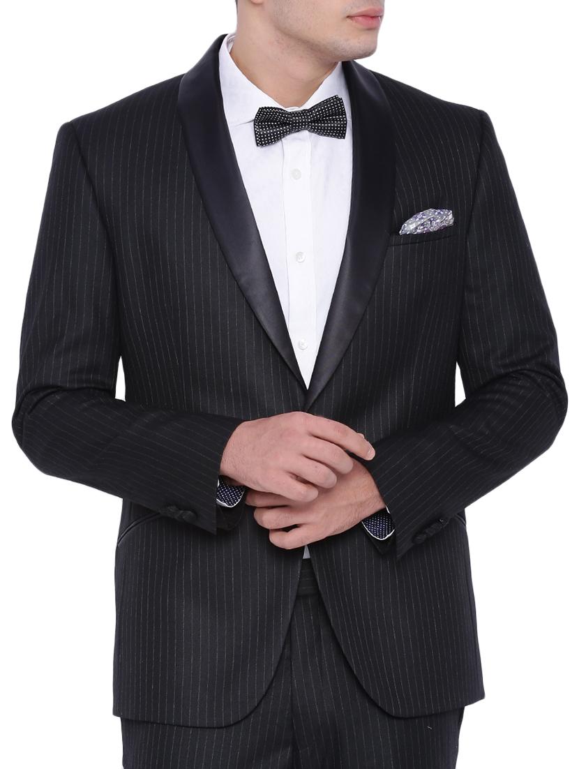 black polyester formal blazer - 12269122 - Zoom Image - 2