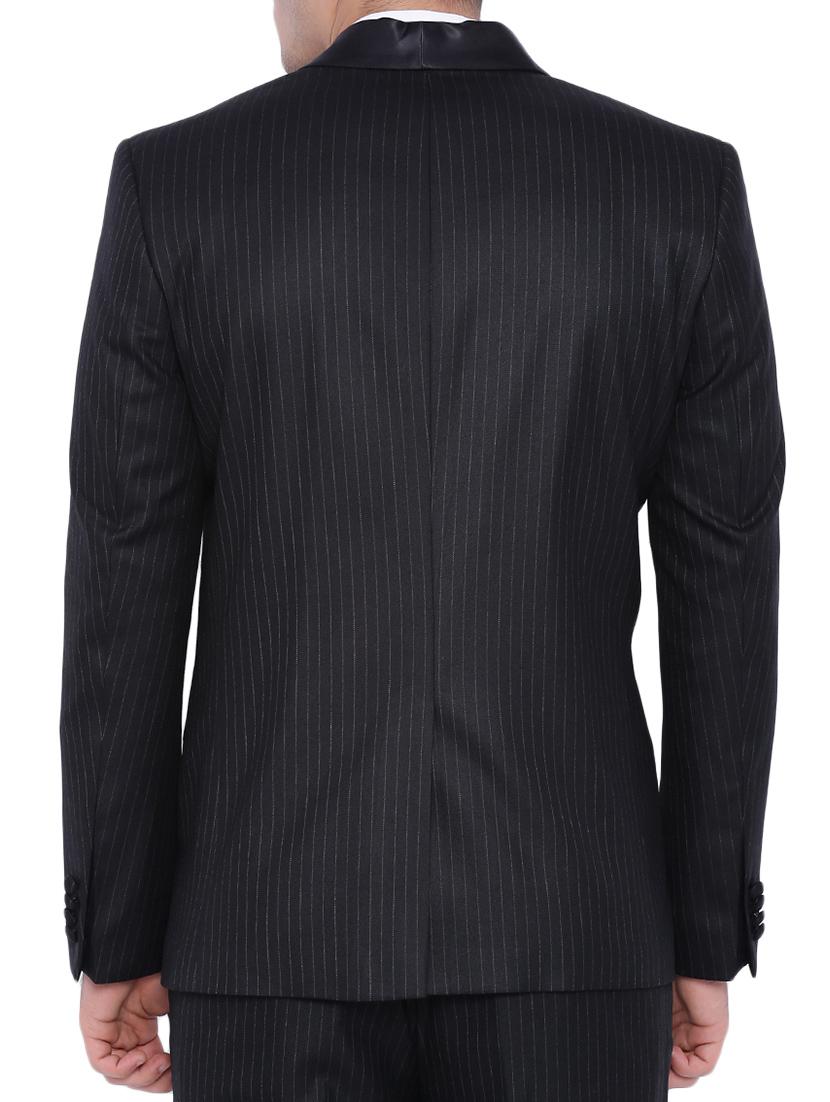 black polyester formal blazer - 12269122 - Zoom Image - 4