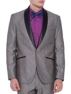 beige linen formal blazer - 12269123 - Standard Image - 2