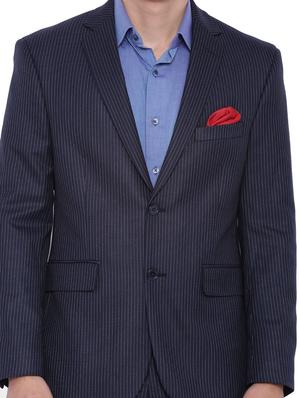 navy blue polyester suit - 12269134 - Standard Image - 5