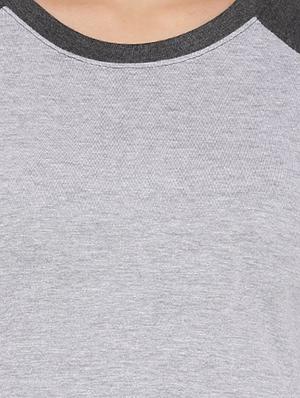 round neck raglan sleeved tee - 12269296 - Standard Image - 4
