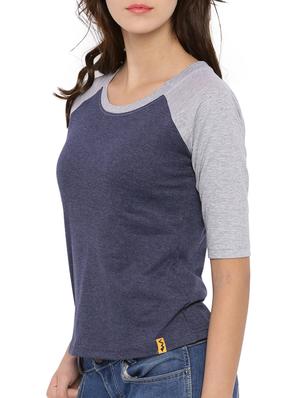 raglan sleeves color block top - 12269297 - Standard Image - 2