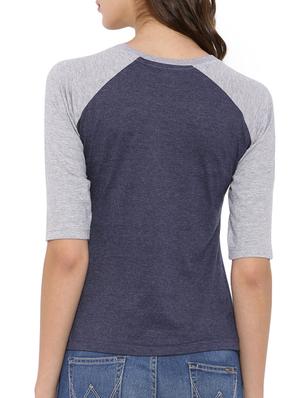 raglan sleeves color block top - 12269297 - Standard Image - 3