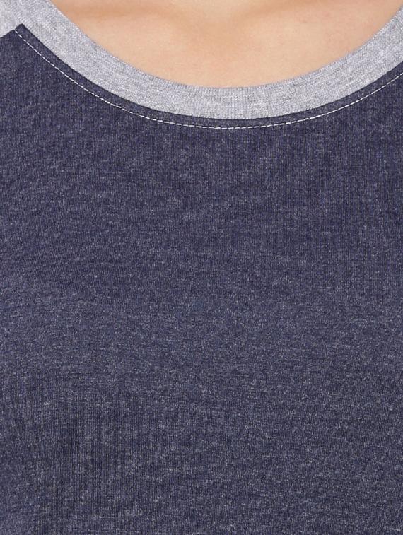 raglan sleeves color block top - 12269297 - Zoom Image - 4