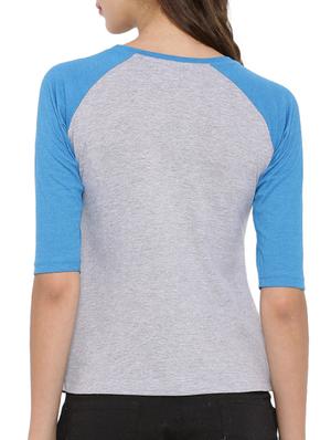 raglan sleeved round neck tee - 12269298 - Standard Image - 3