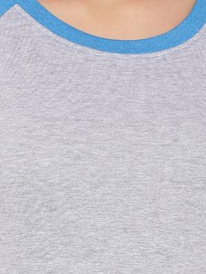 raglan sleeved round neck tee - 12269298 - Standard Image - 4