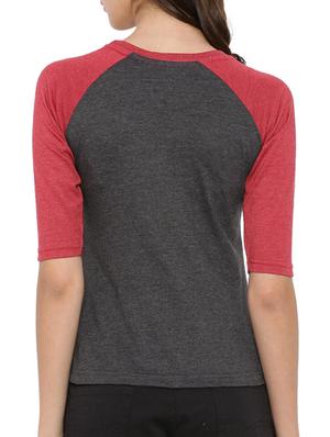 color block round neck tee - 12269299 - Standard Image - 3