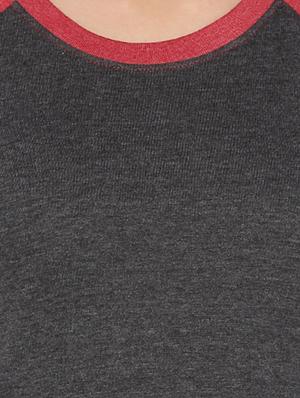 color block round neck tee - 12269299 - Standard Image - 4