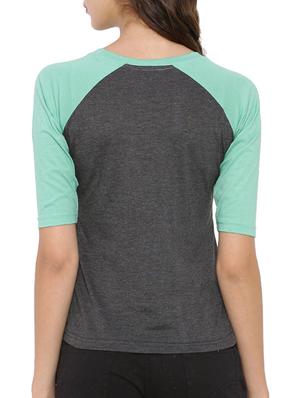 round neck raglan sleeved tee - 12269300 - Standard Image - 3