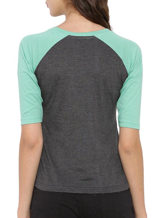 round neck raglan sleeved tee - 12269300 - Zoom Image - 3