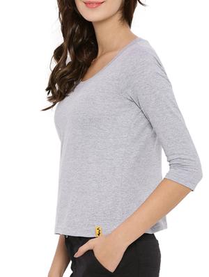 round neck solid tee - 12269302 - Standard Image - 2