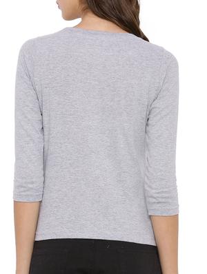 round neck solid tee - 12269302 - Standard Image - 3