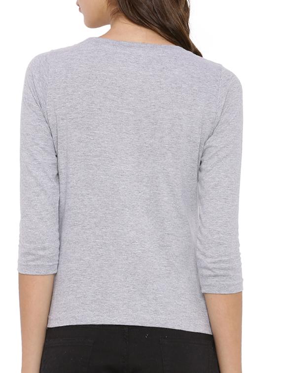round neck solid tee - 12269302 - Zoom Image - 3