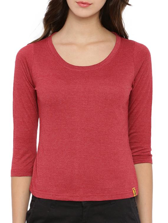 round neck solid tee - 12269304 - Zoom Image - 1