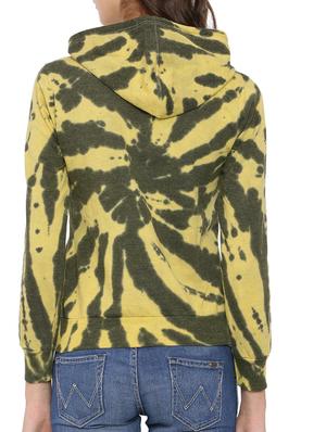 yellow tie-dye cotton sweatshirt - 12269351 - Standard Image - 3