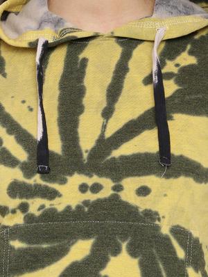 yellow tie-dye cotton sweatshirt - 12269351 - Standard Image - 4