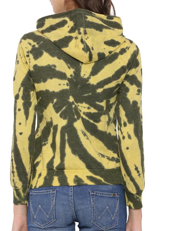 yellow tie-dye cotton sweatshirt - 12269351 - Zoom Image - 3
