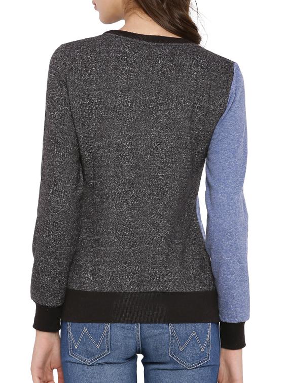blue cotton regular sweatshirt - 12269352 - Zoom Image - 3