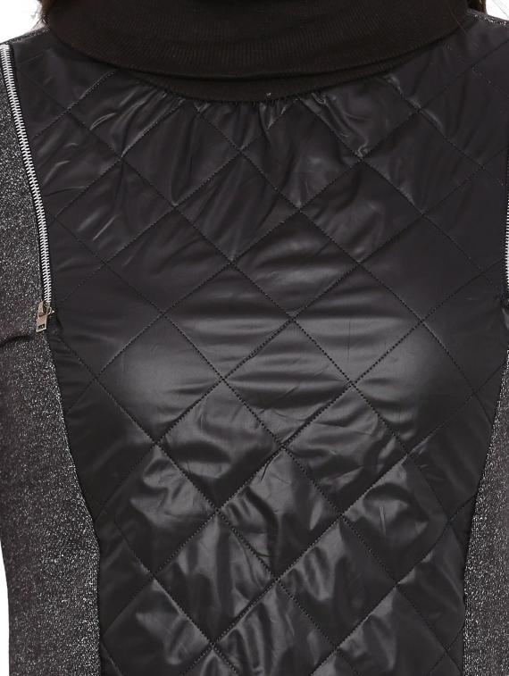 turtle neck quilted cotton sweatshirt - 12269355 - Zoom Image - 4