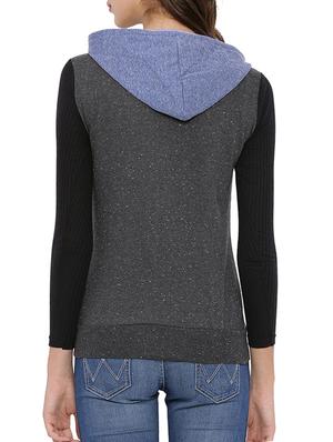 color block hooded sweatshirt - 12269356 - Standard Image - 3