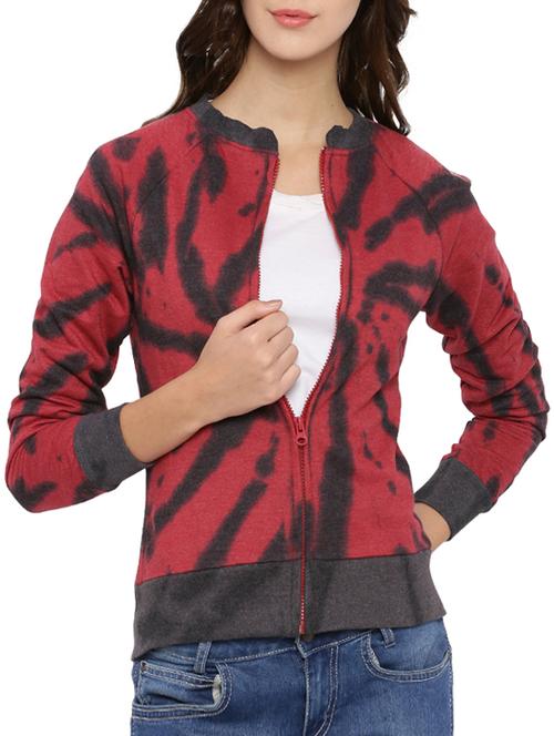 red printed cotton regular sweatshirt - 12269360 - Standard Image - 1
