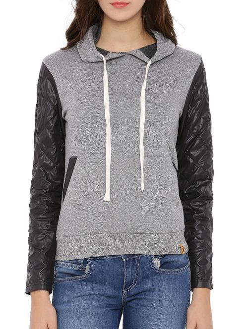 grey cotton sweatshirt - 12269362 - Standard Image - 1