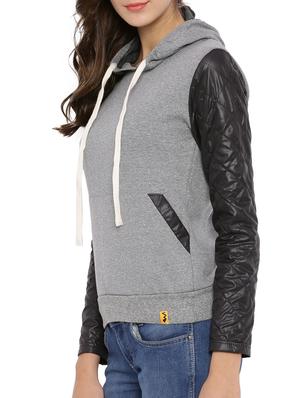 grey cotton sweatshirt - 12269362 - Standard Image - 2