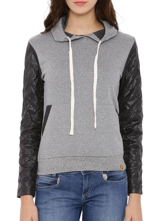 grey cotton sweatshirt - 12269362 - Zoom Image - 1