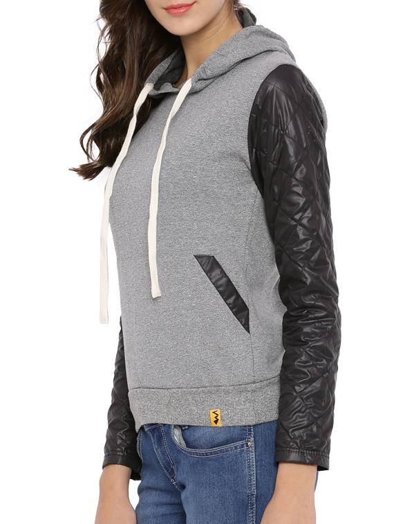 grey cotton sweatshirt - 12269362 - Zoom Image - 2