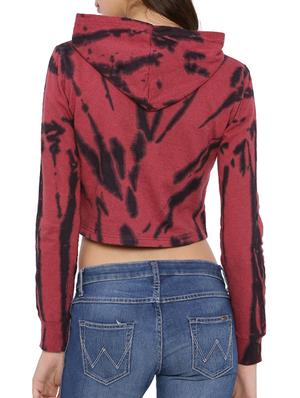 red tie-dye cotton sweatshirt - 12269363 - Standard Image - 3