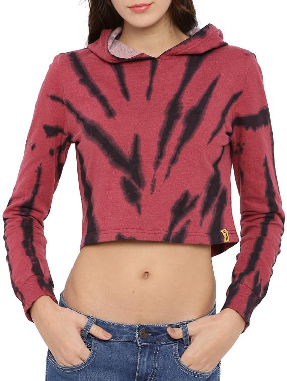 red tie-dye cotton sweatshirt - 12269363 - Zoom Image - 1