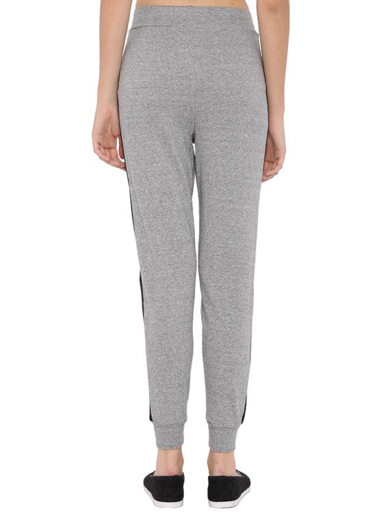 grey cotton track pants - 12269366 - Zoom Image - 3