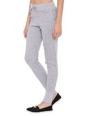 grey cotton track pants - 12269371 - Standard Image - 2