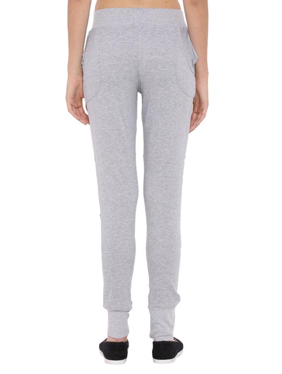 grey cotton track pants - 12269371 - Zoom Image - 3