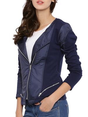 navy blue cotton jacket - 12269375 - Standard Image - 2
